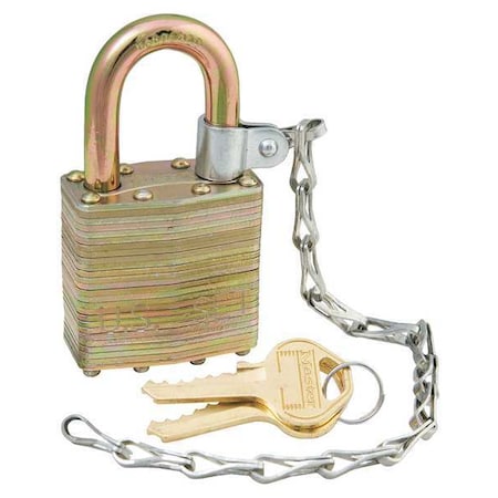 Padlocks, Keyed Alike, Standard Shackle, Rectangular Steel Body, Steel Shackle, 6 PK MPN:6001NKAS6FLCNUS