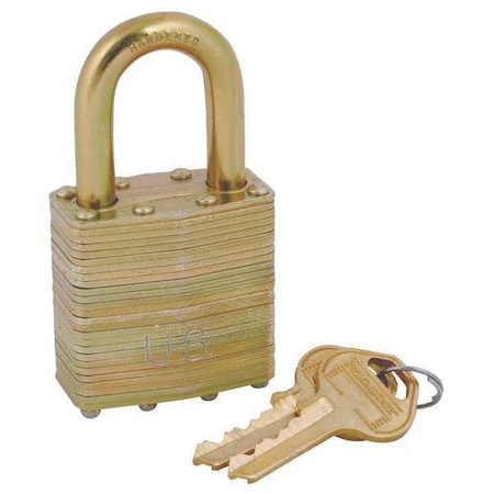 Padlock, Keyed Different, Standard Shackle, Rectangular Steel Body, Steel Shackle MPN:6001NLFUS