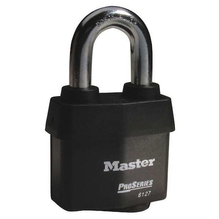 Padlock, Keyed Alike, Standard Shackle, Rectangular Steel Body, Boron Shackle, 7/8 in W MPN:6127KA