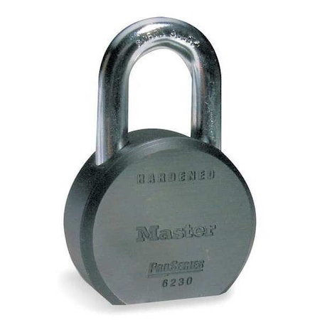 Padlock, Keyed Alike, Standard Shackle, Round Steel Body, Boron Shackle, 7/8 in W MPN:6230KA-10G501
