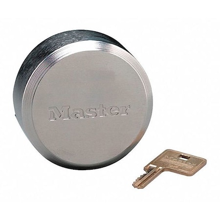 Padlock, Keyed Different, Hidden Shackle, Round Zinc Body, Boron Shackle, 1 23/32 in W MPN:6271