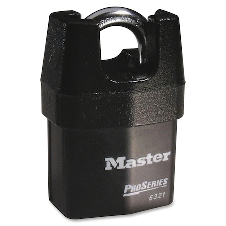 Padlock, Keyed Different, Partially Hidden Shackle, Rectangular Steel Body, Boron Shackle, 7/8 in W MPN:6321