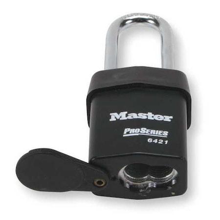 Padlock, Coreless, Long Shackle, Rectangular Steel Body, Boron Shackle, 7/8 in W MPN:6421LJWO