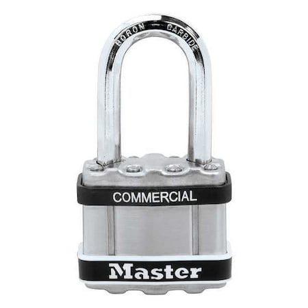 Padlock, Keyed Alike, Long Shackle, Square Stainless Steel Body, Boron Shackle, 15/16 in W MPN:M5KALFSTS