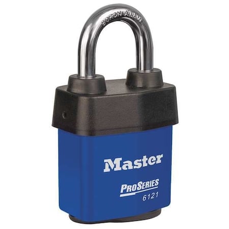 2-1/8IN Pro Series Lam St Padlock w/Blu Cvr MPN:6121KABLU