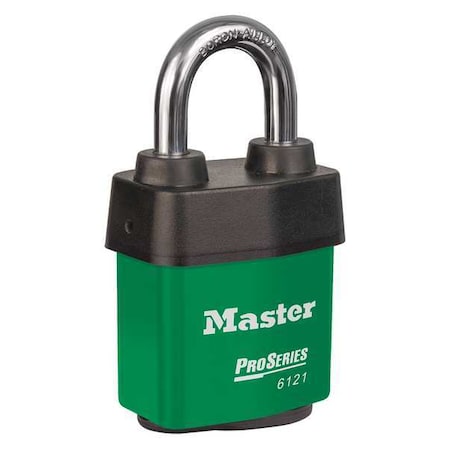 2-1/8IN Pro Series Lam St Padlock w/Grn Cvr MPN:6121KAGRN