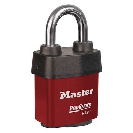 2-1/8IN Pro Series Lam St Padlock w/Red Cover MPN:6121KARED