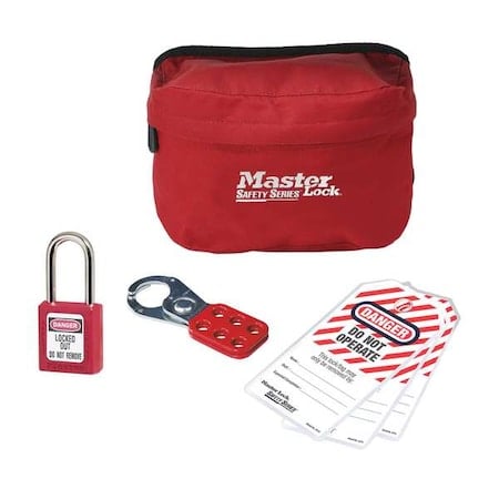 Personal Loto Kit-Pouch Plastic Lock Hasp Tags MPN:S1010P410