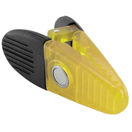 Magnetic Plastic Clips, Yellow, PK2 MPN:7521