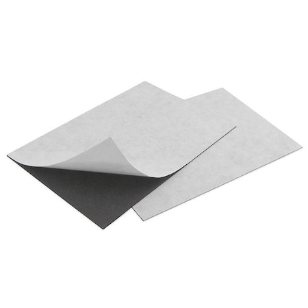 Strip Magnet, Black; White, 6 in L, PK12 MPN:08056