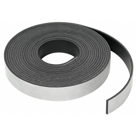 Adhesive Mag Strip, 15 Ft. L, 1/2 In W MPN:7518