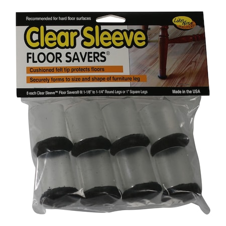 Flexible Clear Chair Leg Floor Pro, PK48 MPN:88451CS
