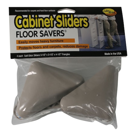Triangle Cabinet Sliders, Beige, PK24 MPN:87008CS