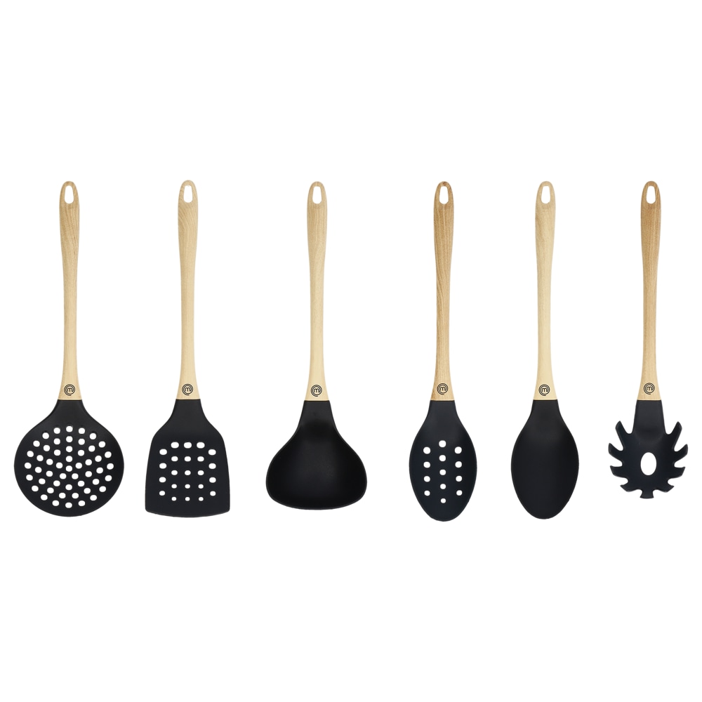 MasterChef 6-Piece Utensil Set With Ergonomic Soft-Touch Handles, Black MPN:VRD259102052