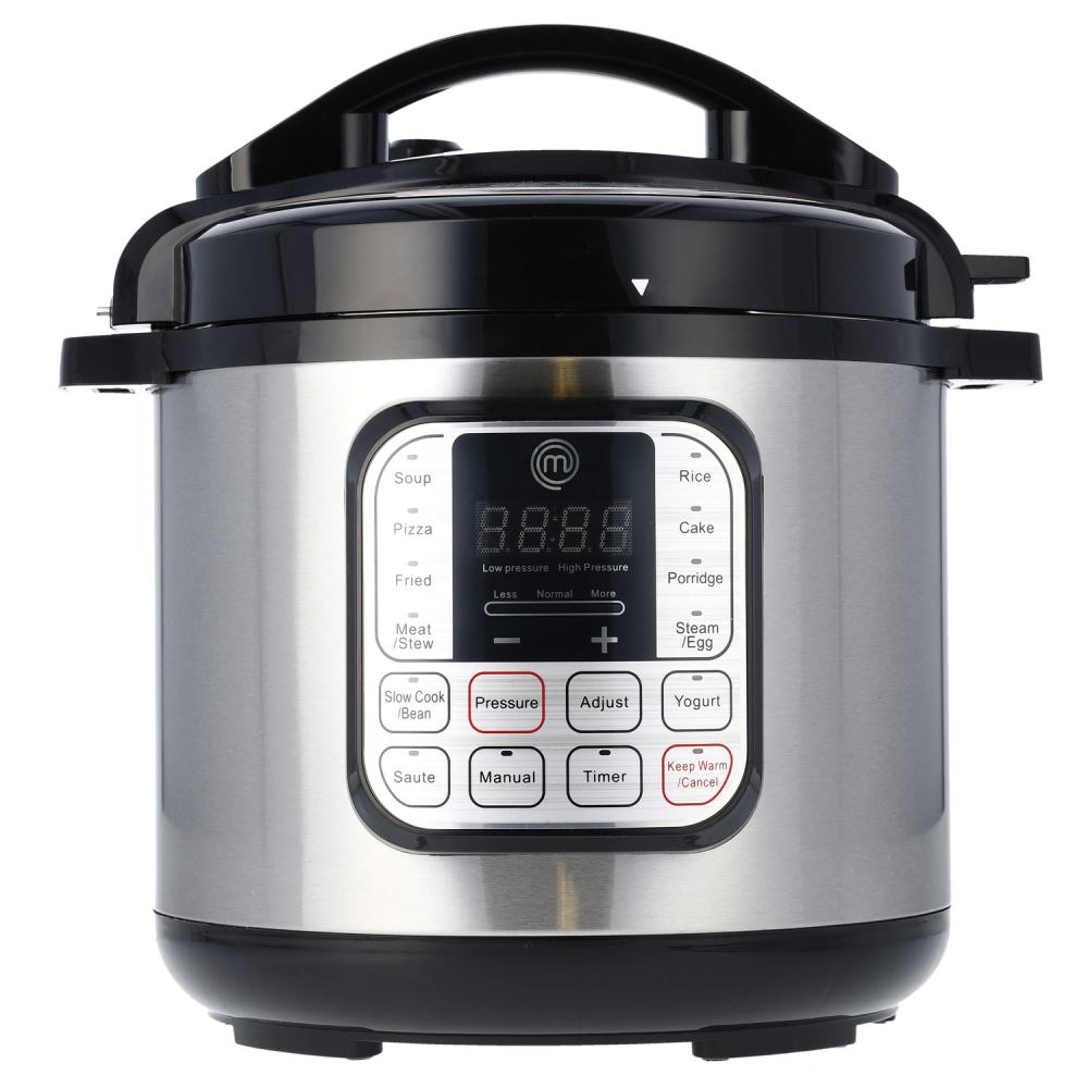 MasterChef 1000W 10-In-1 Multicooker, 6.3 Qt, Black/Silver MPN:VRD919102071