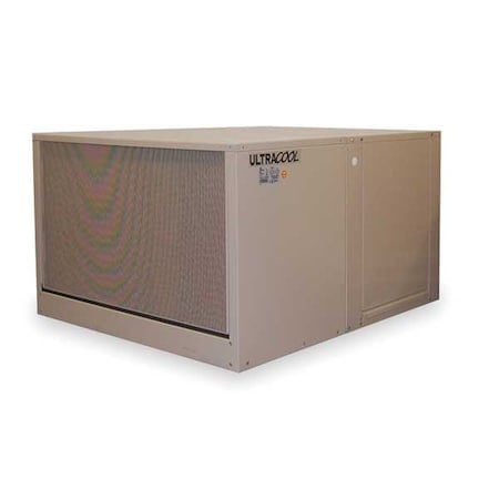 Ducted Evaporative Cooler, 4, 400 cfm, 1, 600 sq ft, 9 gal, 1/2 hp, Belt, Down Discharge, 1Speed, 115V MPN:2YAE8-2HTK7