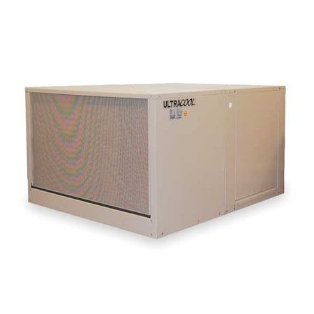 Ducted Evaporative Cooler, 5, 400 cfm, 2, 200 sq ft, 8 gal, 1/2 hp, Belt, Down Discharge, 1 Spee, 115V MPN:2YAF1-2HTK7-3X274
