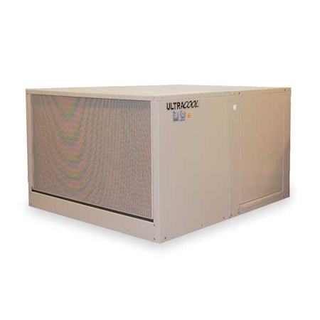 Ducted Evaporative Cooler, 5, 400 cfm, 2, 200 sq ft, 8 gal, 1/2 hp, Belt, Down Discharge, 2Speed, 115V MPN:2YAF1-2HTK9-3X274