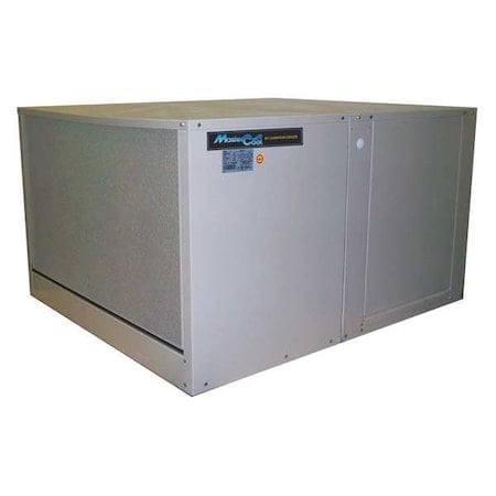 Ducted Evaporative Cooler, 4, 000 cfm, 1, 600 sq ft, 8 gal, 1/3 hp, Belt, Down Discharge, 2 Speed MPN:2YAF3-2HTK5-3X274