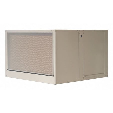 Ducted Evaporative Cooler, 5, 000 cfm, 1, 650 sq ft, 5 gal, 3/4 hp, Belt, Side Discharge MPN:AD1C51