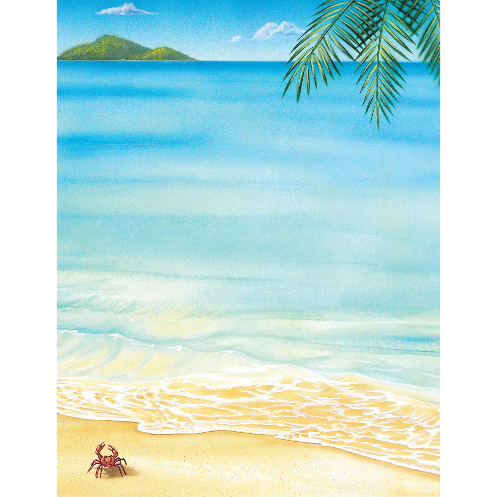 Great Papers! Design Paper, Tropical Stationery Letterhead, 8-1/2in x 11in, Multicolor, Pack Of 80 Sheets MPN:2014233