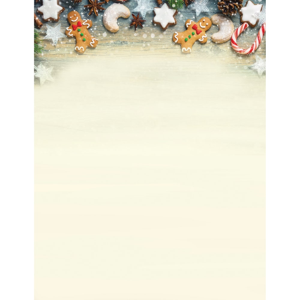 Great Papers! Design Paper, Cookie Exchange Holiday Stationery Letterhead, 8-1/2in x 11in, Multicolor, Pack Of 80 Sheets MPN:2017024