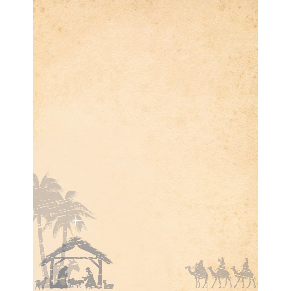 Great Papers! Holiday-Themed Letterhead Paper Stationery, 8-1/2in x 11in, Holy Night, Pack Of 80 Sheets MPN:2018028