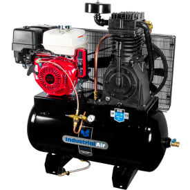 Industrial Air 13 HP 30 Gallon Two Stage Truck Mount Air Compressor with Electric Honda Engine IH1393075