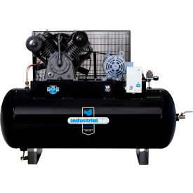 Industrial Air 10 HP 120 Gallon Horizontal Two Stage Air Compressor 230V IH9919910