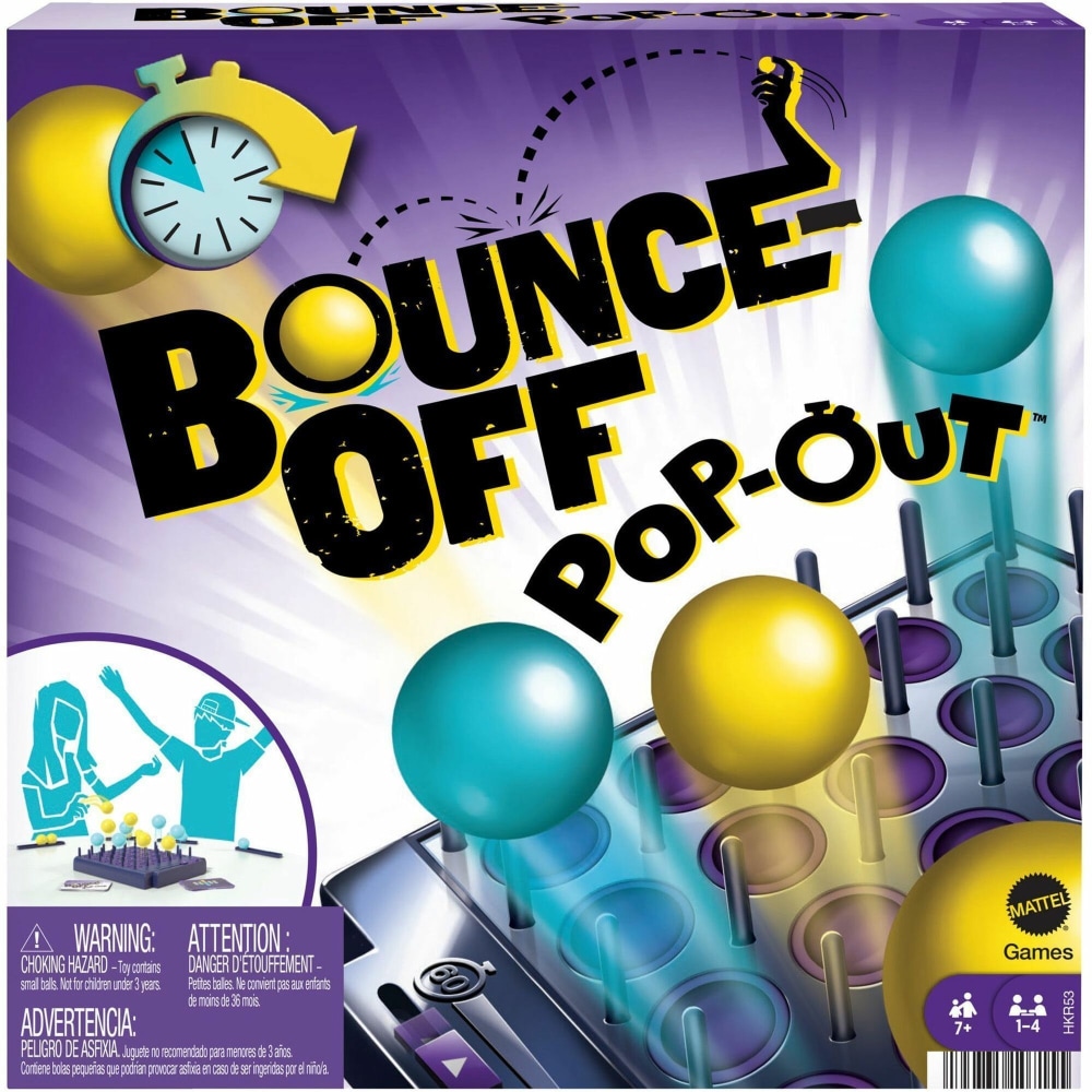 Mattel Bounce-Off Pop-Out Ball Bouncing Game - Multicolor MPN:HKR53