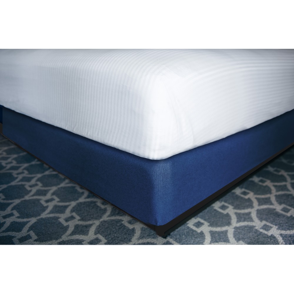 Mattress Safe Designer Decor Contour Wrap for Box Spring, Savile Bespoke Navy, King, 9in Drop, Case of 12 MPN:DCW-KG 9 SE BN