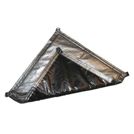 Heavy Duty Tarp, 11 ft 5 in x 15 ft 6 in, 0.127 Mil, Black, Polyethylene, UV Resistant MPN:ITP-02-1216