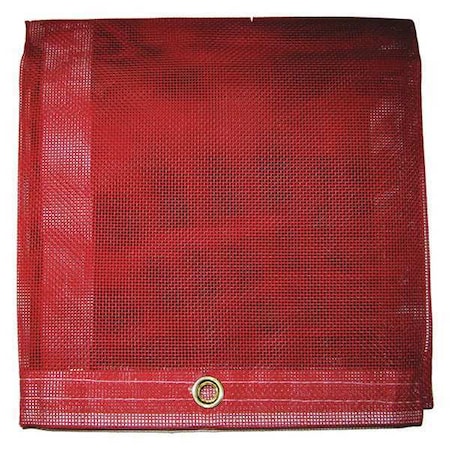 Standard Duty Tarp, 5 ft 8 in x 7 ft 8 in, 5 Mil, Red, Vinyl, Tear Resistant, UV Resistant MPN:MBT-12-00-0608