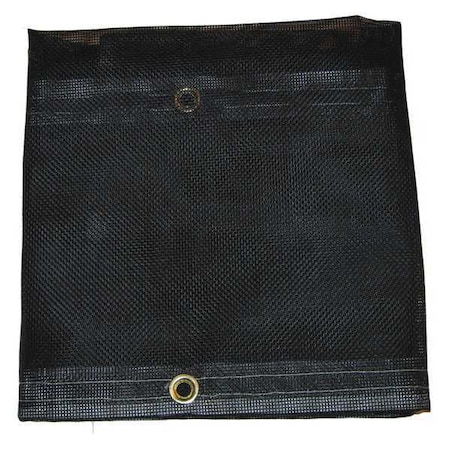 Standard Duty Tarp, 11 ft 6 in x 17 ft 6 in, 5 Mil, Black, Vinyl, Tear Resistant, UV Resistant MPN:MBT-12-04-1218