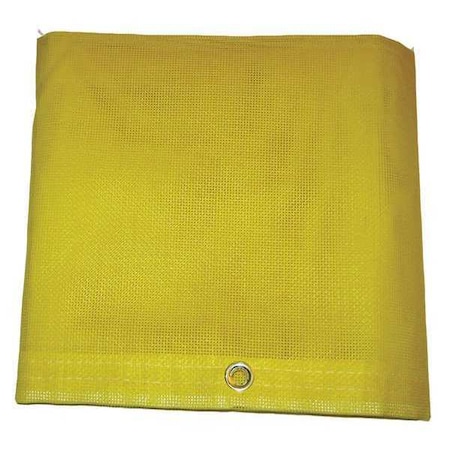 Standard Duty Tarp, 19 ft 6 in x 19 ft 6 in, 5 Mil, Yellow, Vinyl, Tear Resistant, UV Resistant MPN:MBT-12-05-2030