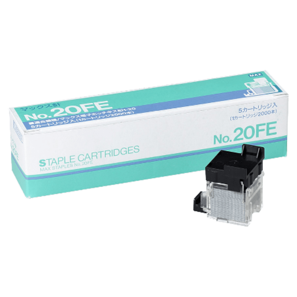 MAX Flat Clinch Staples, F/EH20F, 1/4in, 2, 000 Per Cartridge MPN:NO20FE