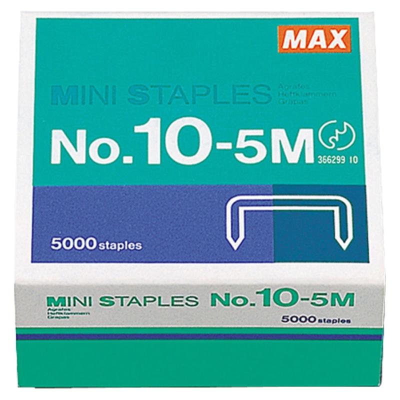 MAX Mini Staples, HD-10DF, 3/8in (Min Order Qty 14) MPN:105M