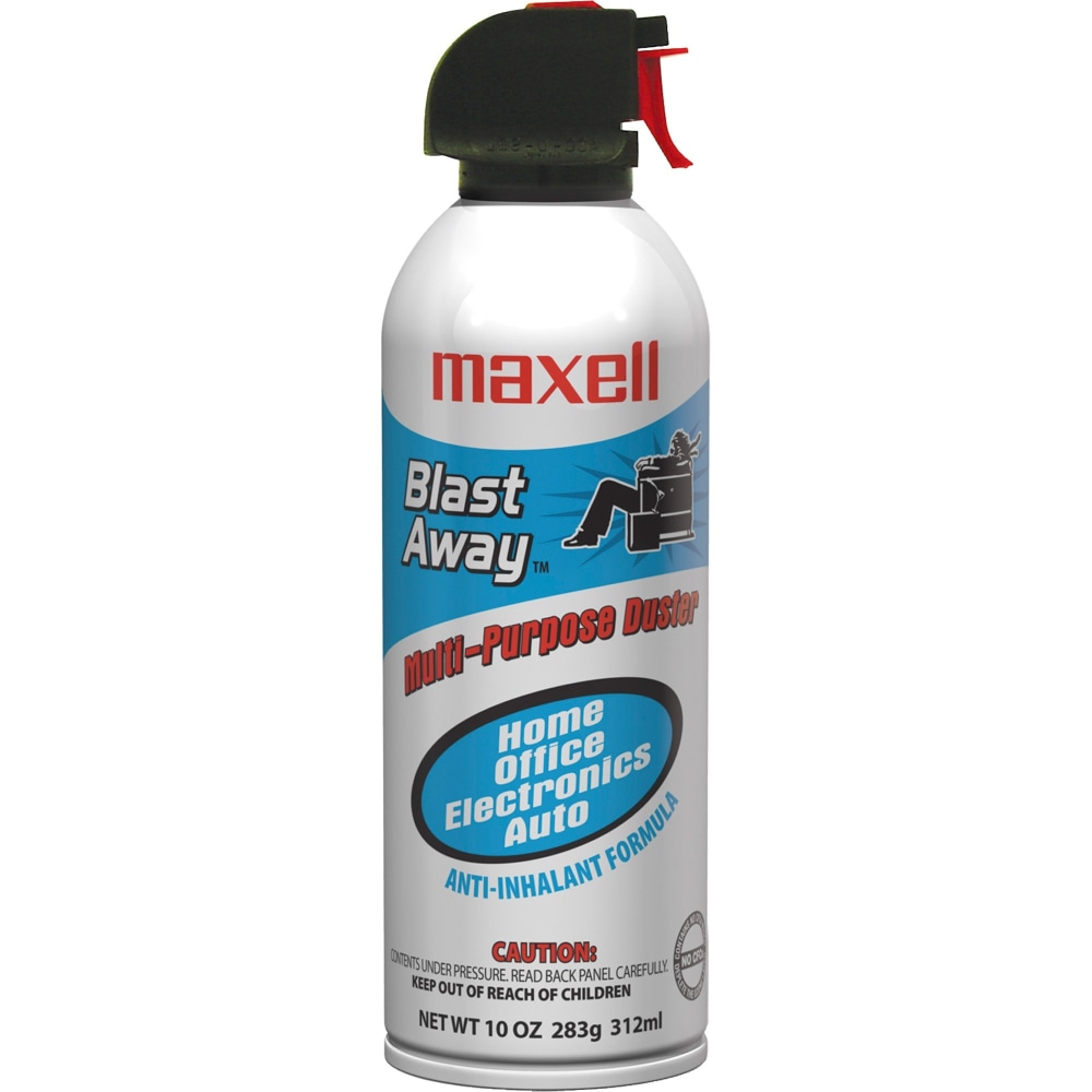 Maxell Blast Away Compressed Gas Duster, 10 Oz MPN:190025