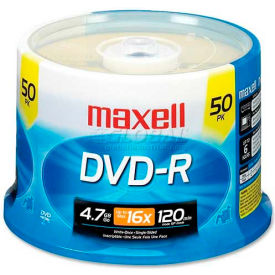 Maxell DVD Recordable Media MAX638011 DVD-R Media 16x Speed 4.70 GB Capcity 638011