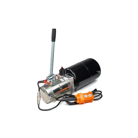Power Unit 6 Qt Steel Tank 12 VDC, 3000 PSI, 3/8 NPT, 1.3GPM with Remote MPN:253106