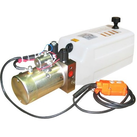 Hydraulic Power Unit 12V DC, Double Acting, 1 Gallon Poly Tank MPN:253309
