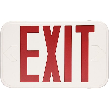 Exit Sign Red Letter White Thermoplastic MPN:EXT-RW