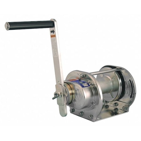 Hand Winch, 220 lb. 1st Layer Ld Cap. MPN:ESB-1-SI