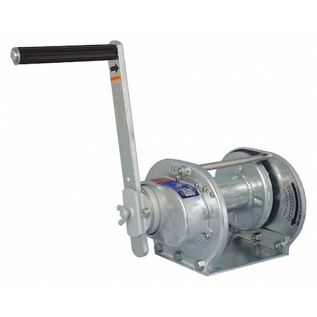 Hand Winch, 220 lb. 1st Layer Ld Cap. MPN:GM-1-GS-SI