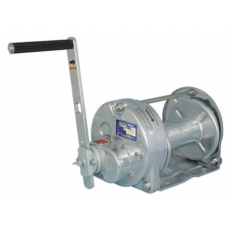 Hand Winch, 2200 lb. 1st Layer Ld Cap. MPN:GM-10-GS-SI