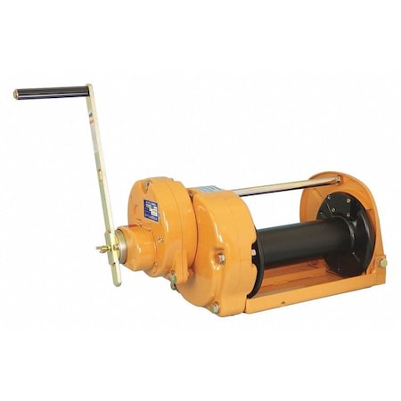 Hand Winch, 6600 lb. 1st Layer Ld Cap. MPN:GM-30-SI