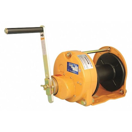 Hand Winch, 1100 lb. 1st Layer Ld Cap. MPN:GM-5-SI