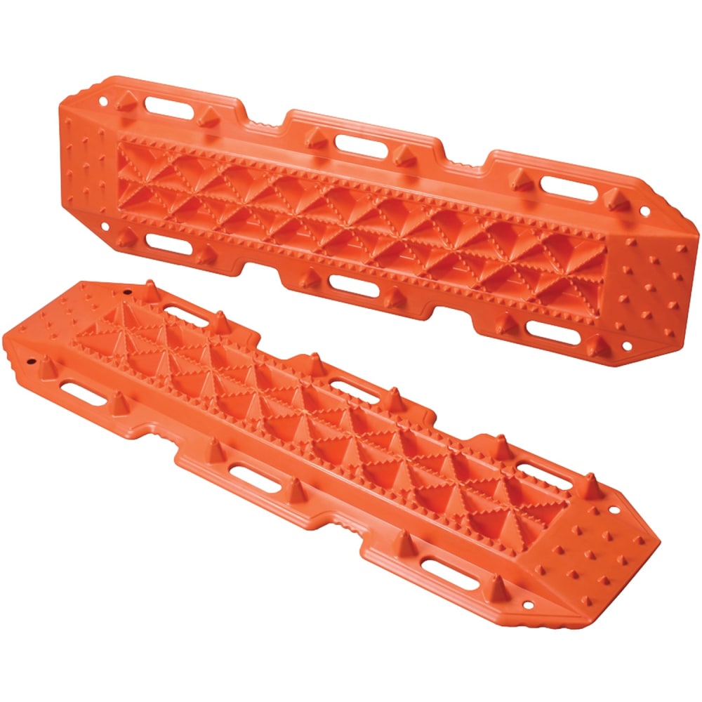 Maxsa Innovations Escaper Buddy Tire Traction Tracks, 49inL x 14-1/2inW x 5inD, Orange, Pack Of 2 Tracks MPN:20333