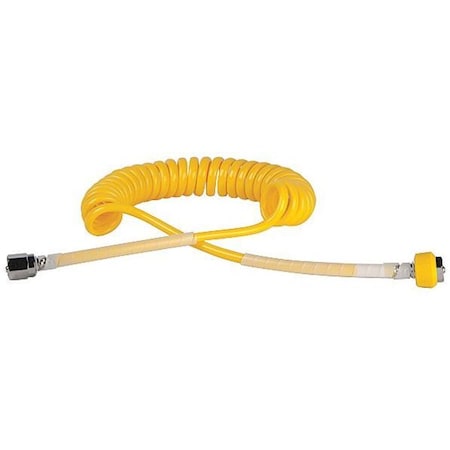 SingleCoil Hose, Yllw, Female Hand Tighten MPN:R128P34