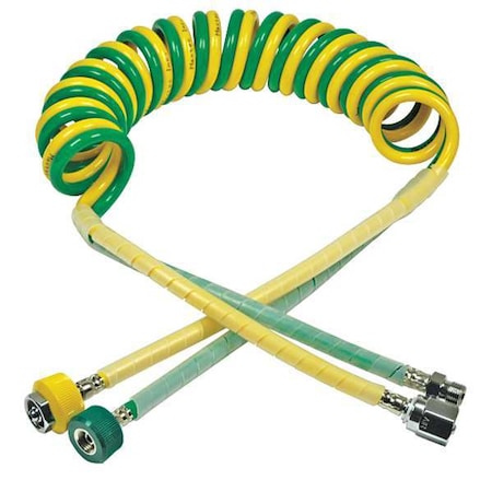 Dual Coil Hose, Diss Female Hand Tighten MPN:R129P01
